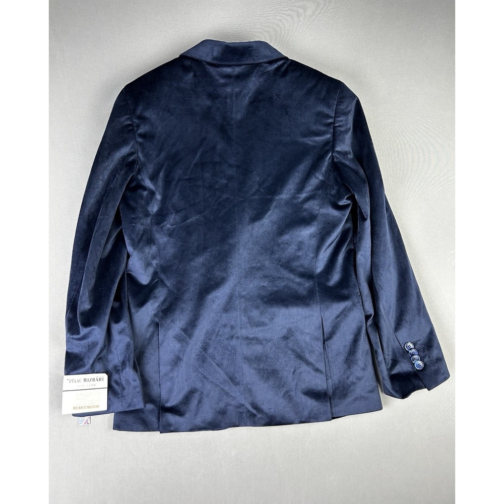 Isaac Mizrahi‎ Boys 14 SLIM Blue Velvet Suit Jacket & Pants NEW With Tags (Read) - Picture 11 of 16